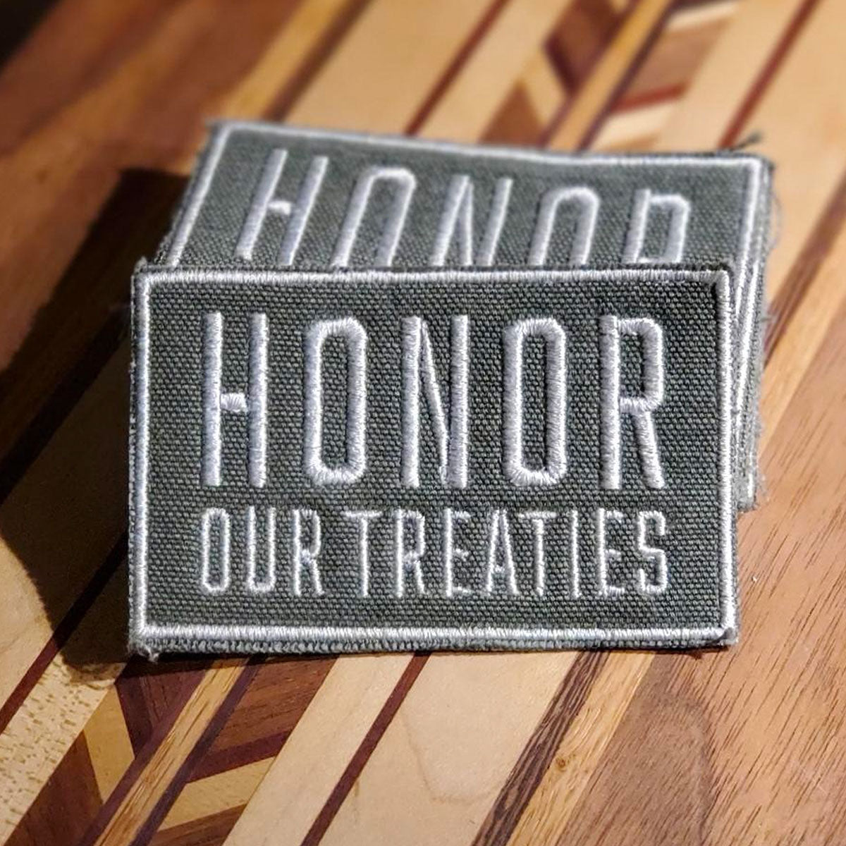 Honor Our Treaties Upcycled Patch