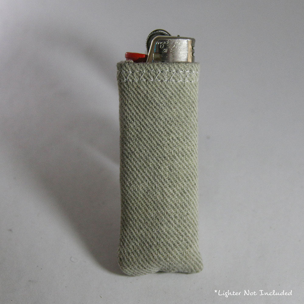 Upcycled Lighter Sleeve - White on White
