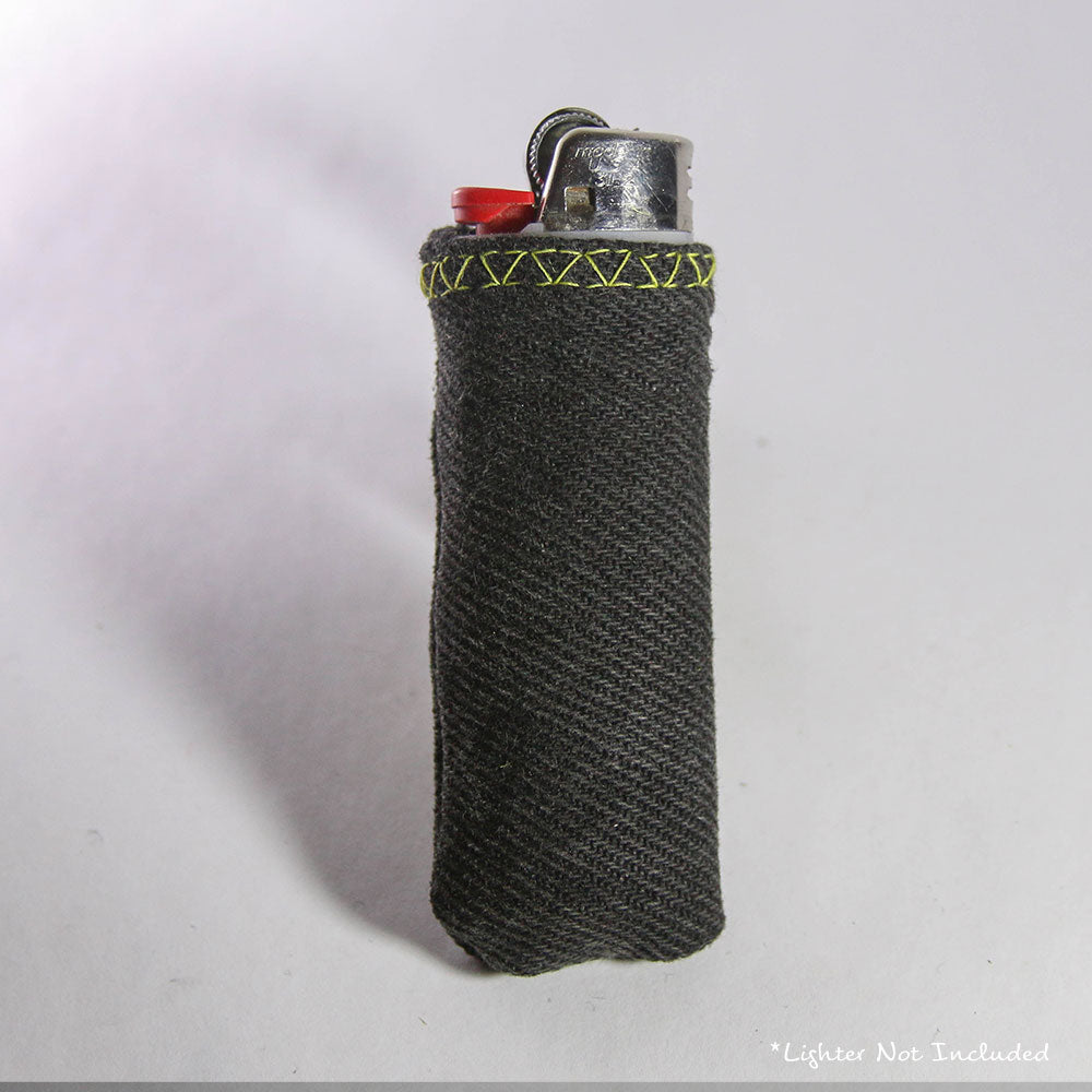 Lighter Sleeve - Yellow on Black