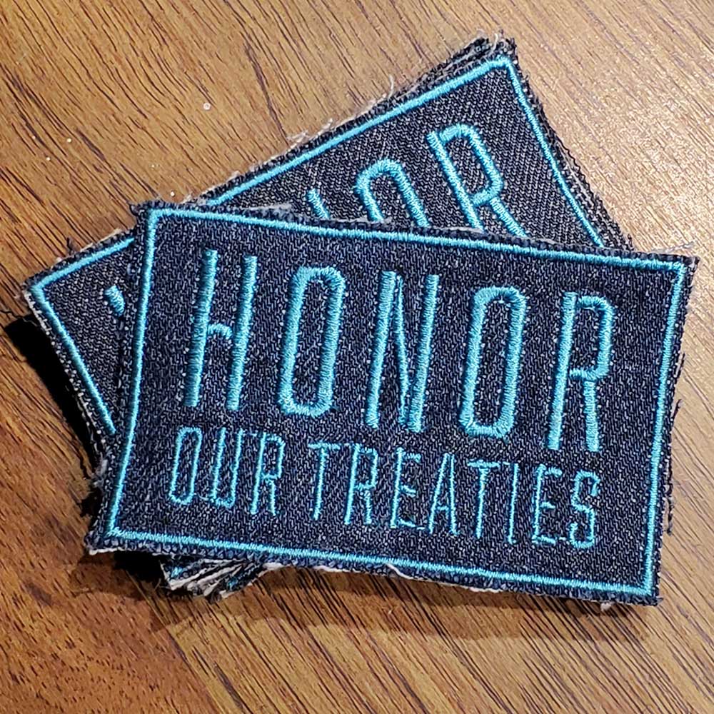 Honor Our Treaties Upcycled Patch